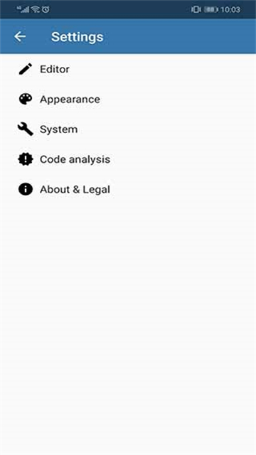 Pydroid Screen 设置页